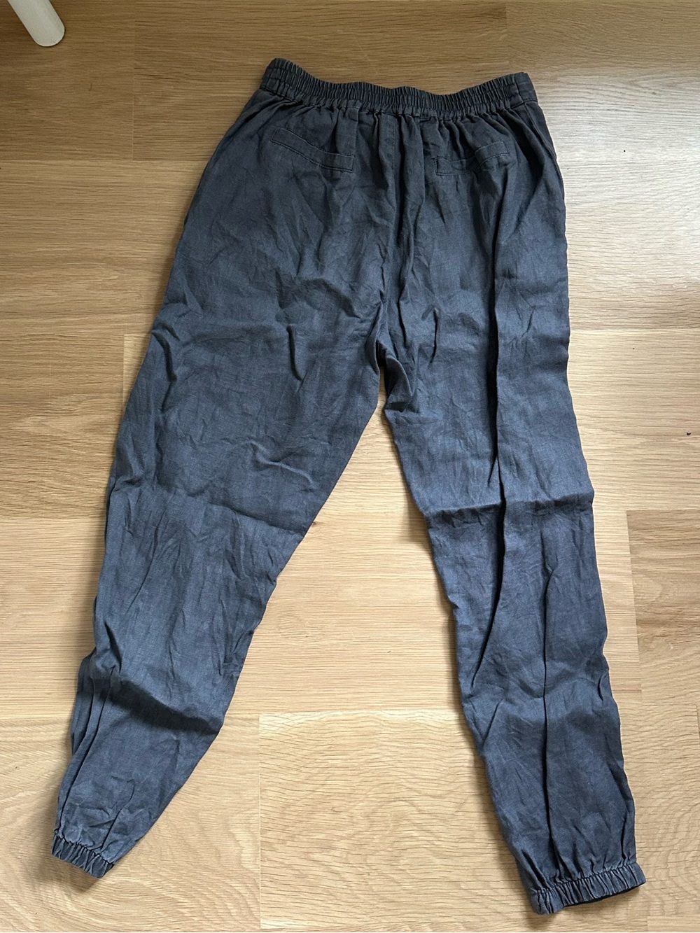 XIMO Grey 100% Linen Pants - Picture 3 of 4